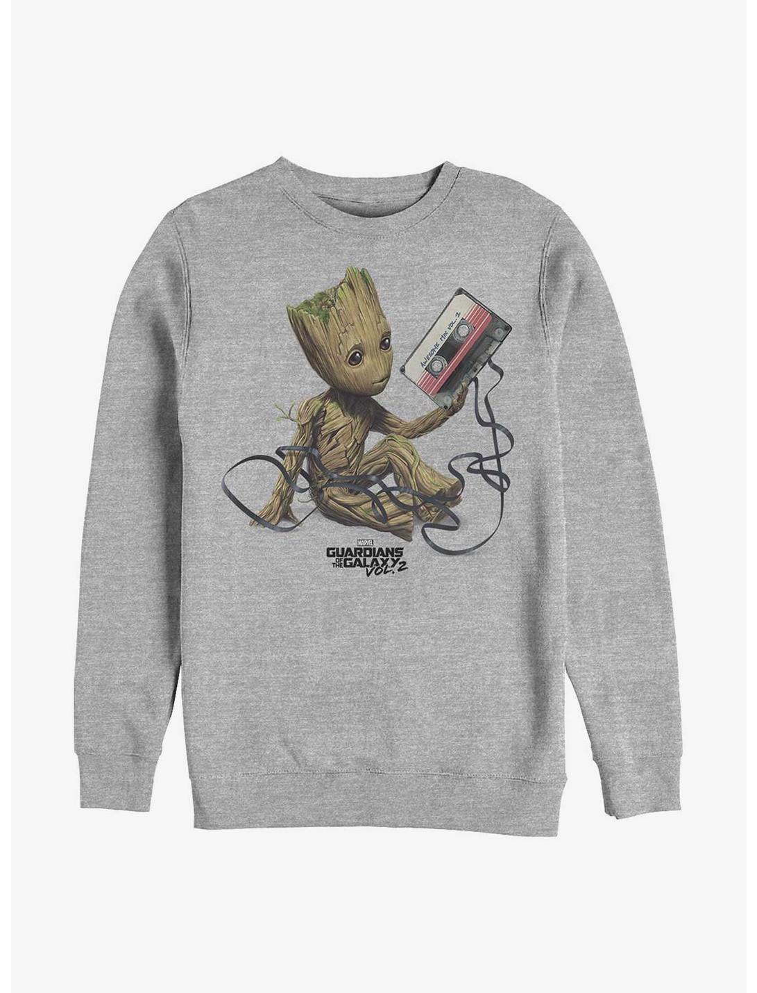 Marvel Guardians Of The Galaxy Groot Tape Sweatshirt, ATH HTR, hi-res