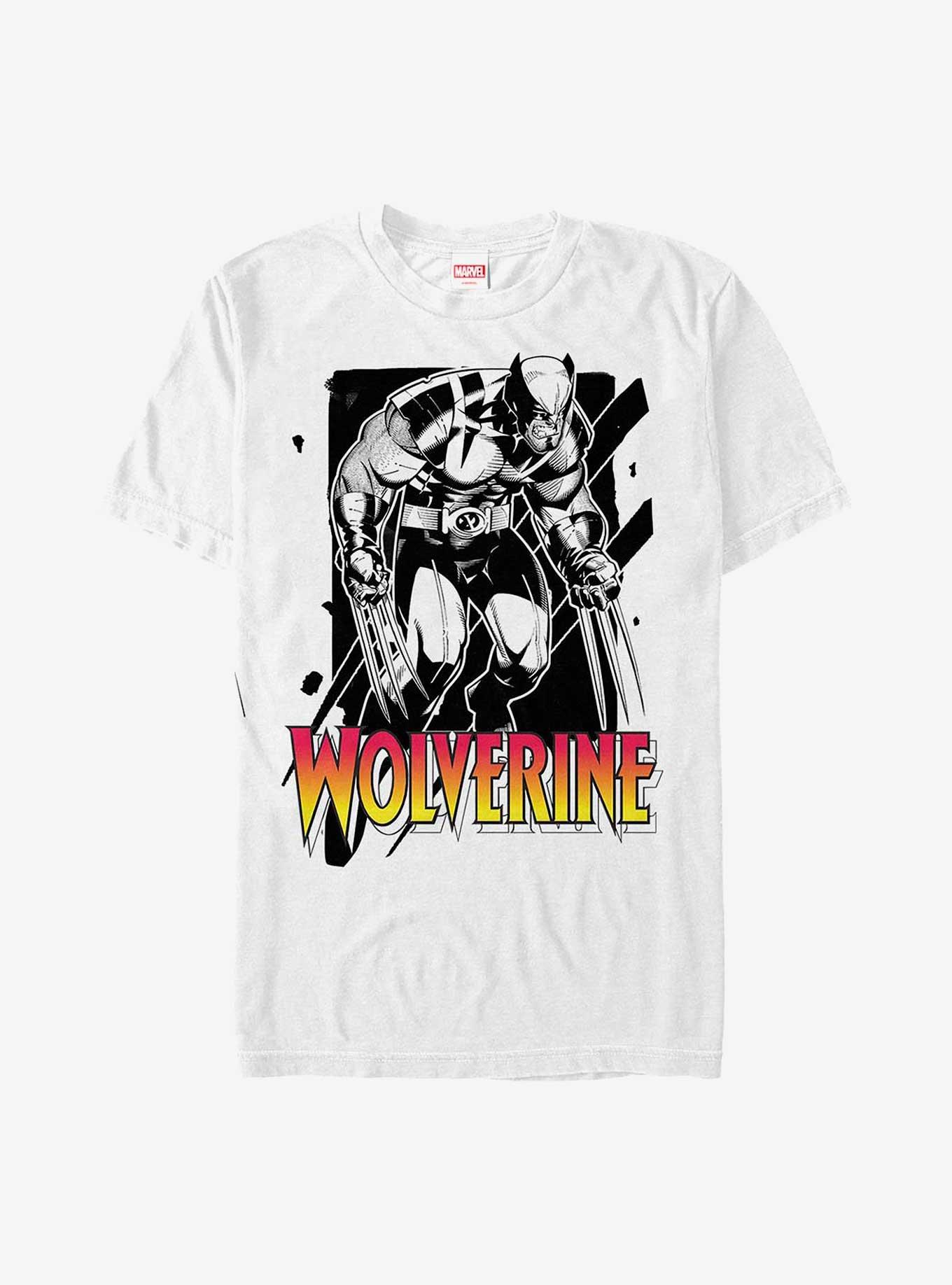 Marvel X-Men Claw Marks T-Shirt, WHITE, hi-res