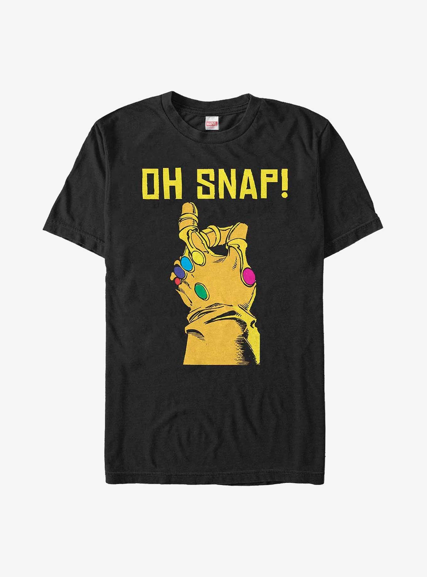 Marvel Large Snap T-Shirt, BLACK, hi-res