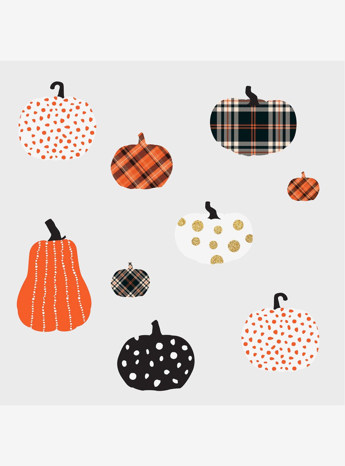 Decorative Pumpkins Peel & Stick Wall Decals, , hi-res