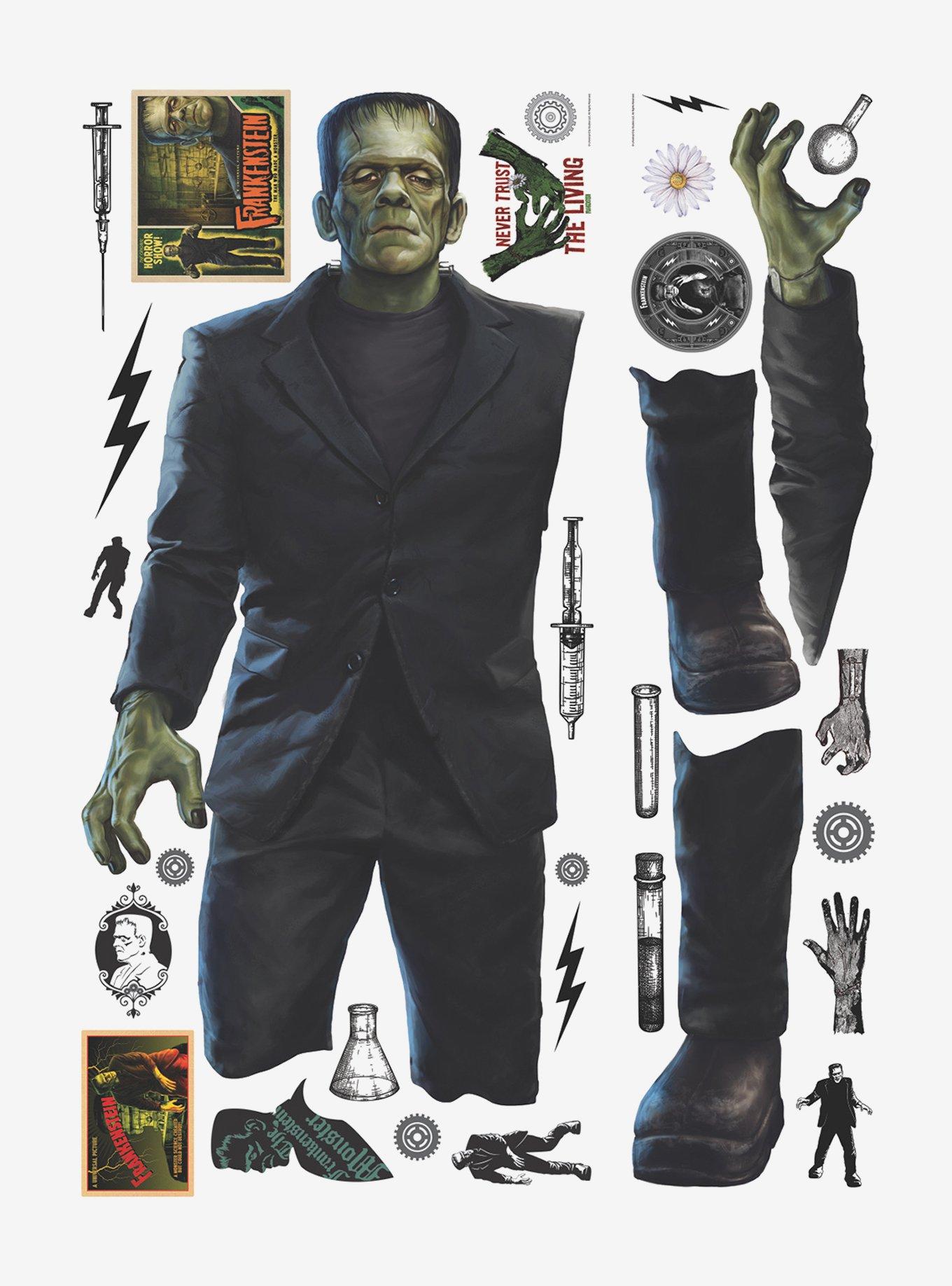 Universal Monsters Frankenstein Giant Peel & Stick Wall Decals, , hi-res