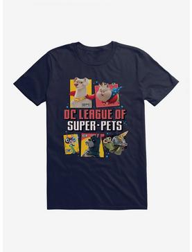 DC League Of Super-Pets Group Comic Style T-Shirt, , hi-res