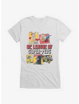 DC League of Super-Pets Group Comic Style Girls T-Shirt, , hi-res