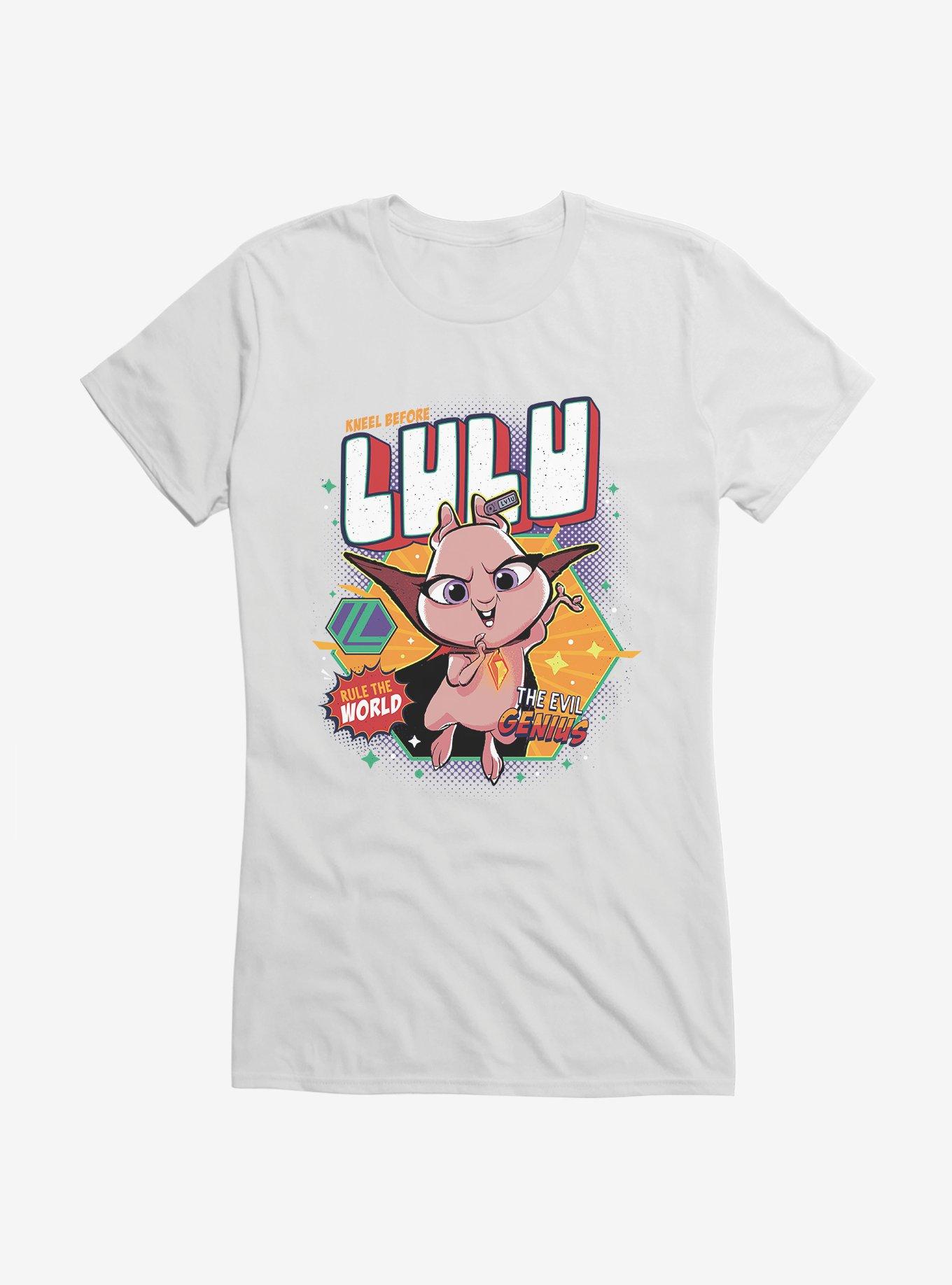 DC League of Super-Pets Lulu The Evil Genius Comic Style Girls T