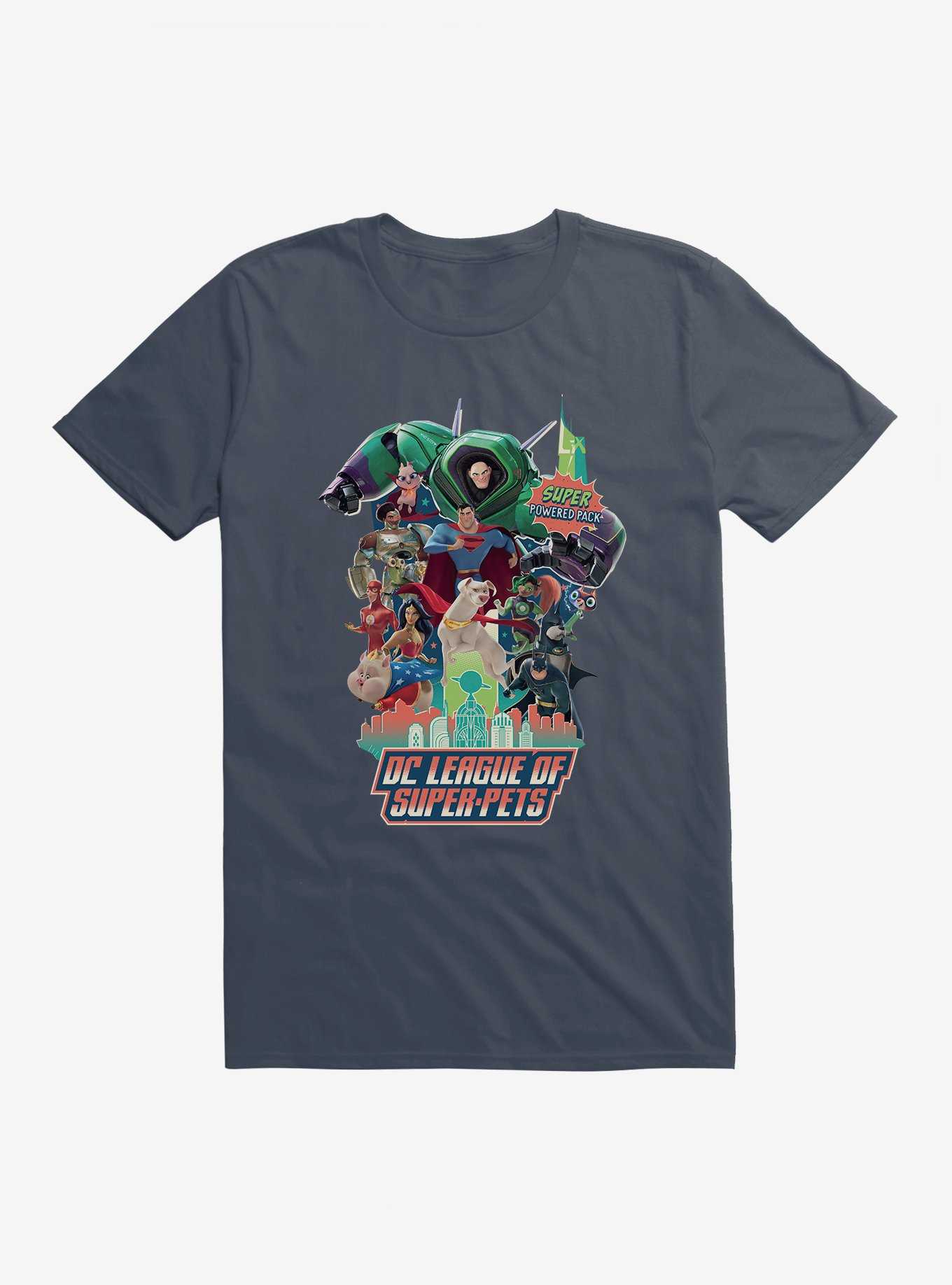 DC League Of Super-Pets Super Powered Pack Comic Style T-Shirt, , hi-res