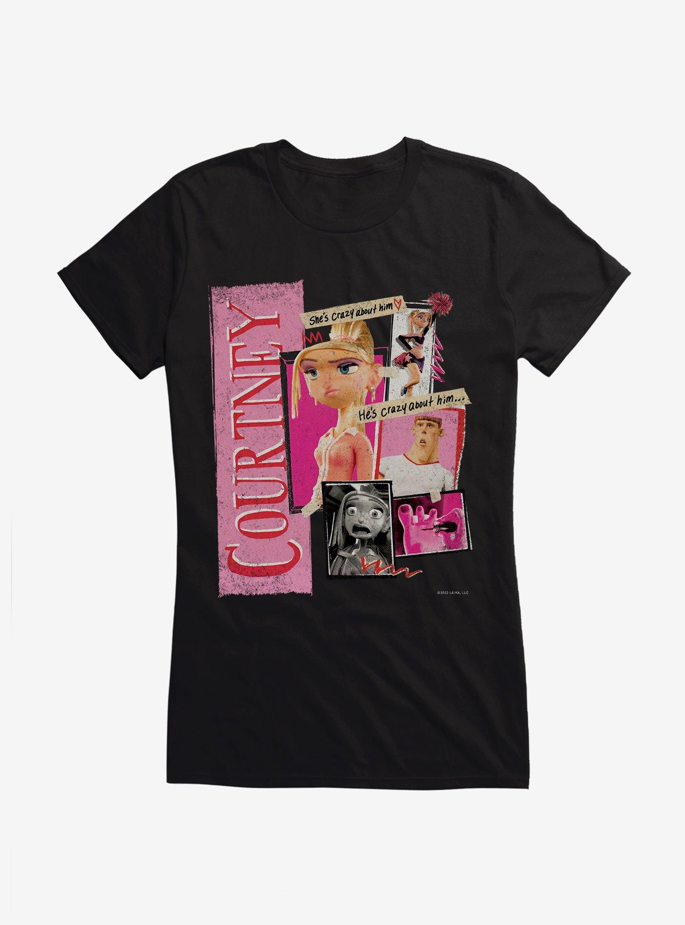 ParaNorman Courtney Crazy About Him Girls T-Shirt, BLACK, hi-res
