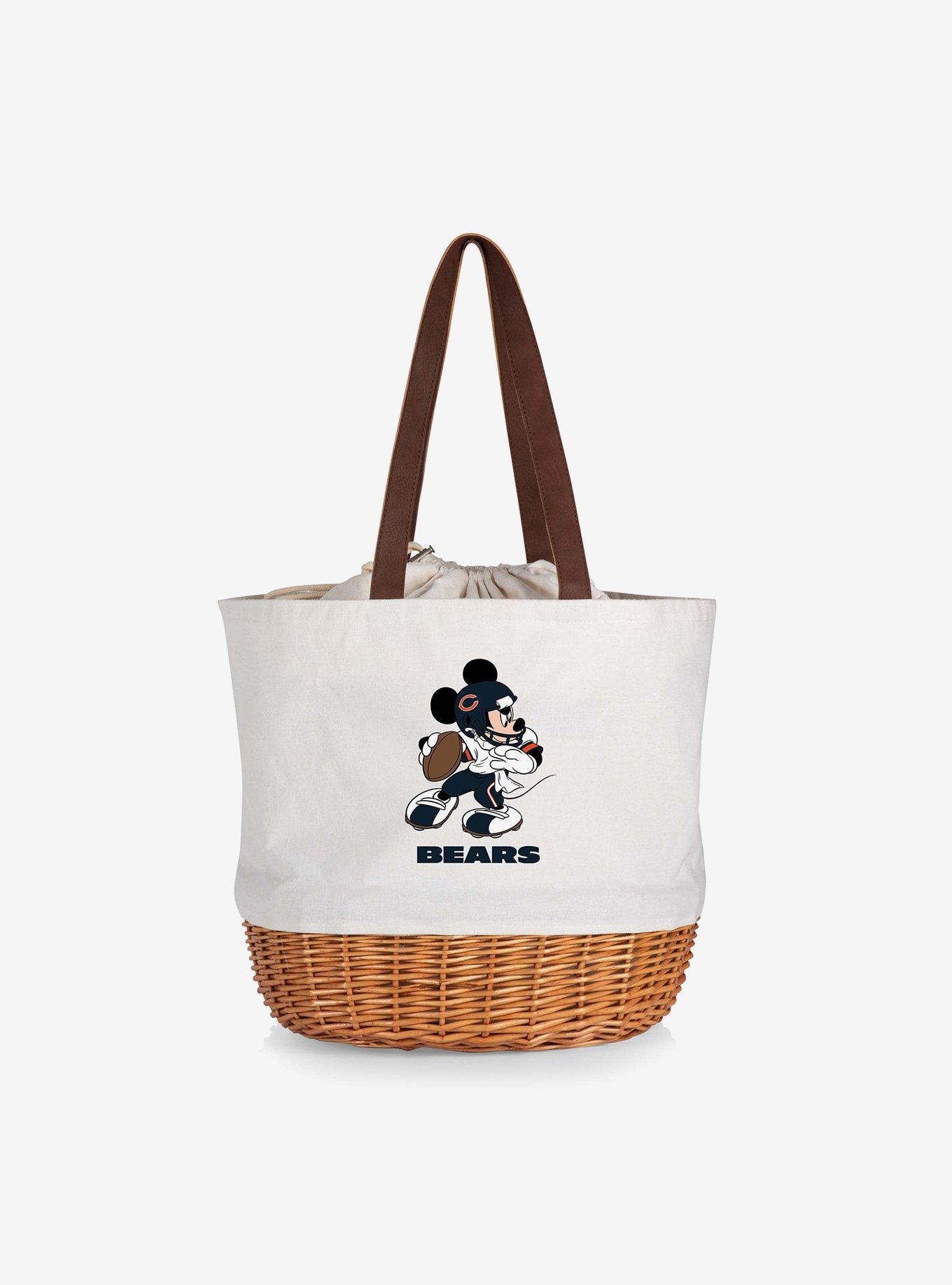 Disney Mickey Mouse NFL Chicago Bears Canvas Willow Basket Tote, , hi-res