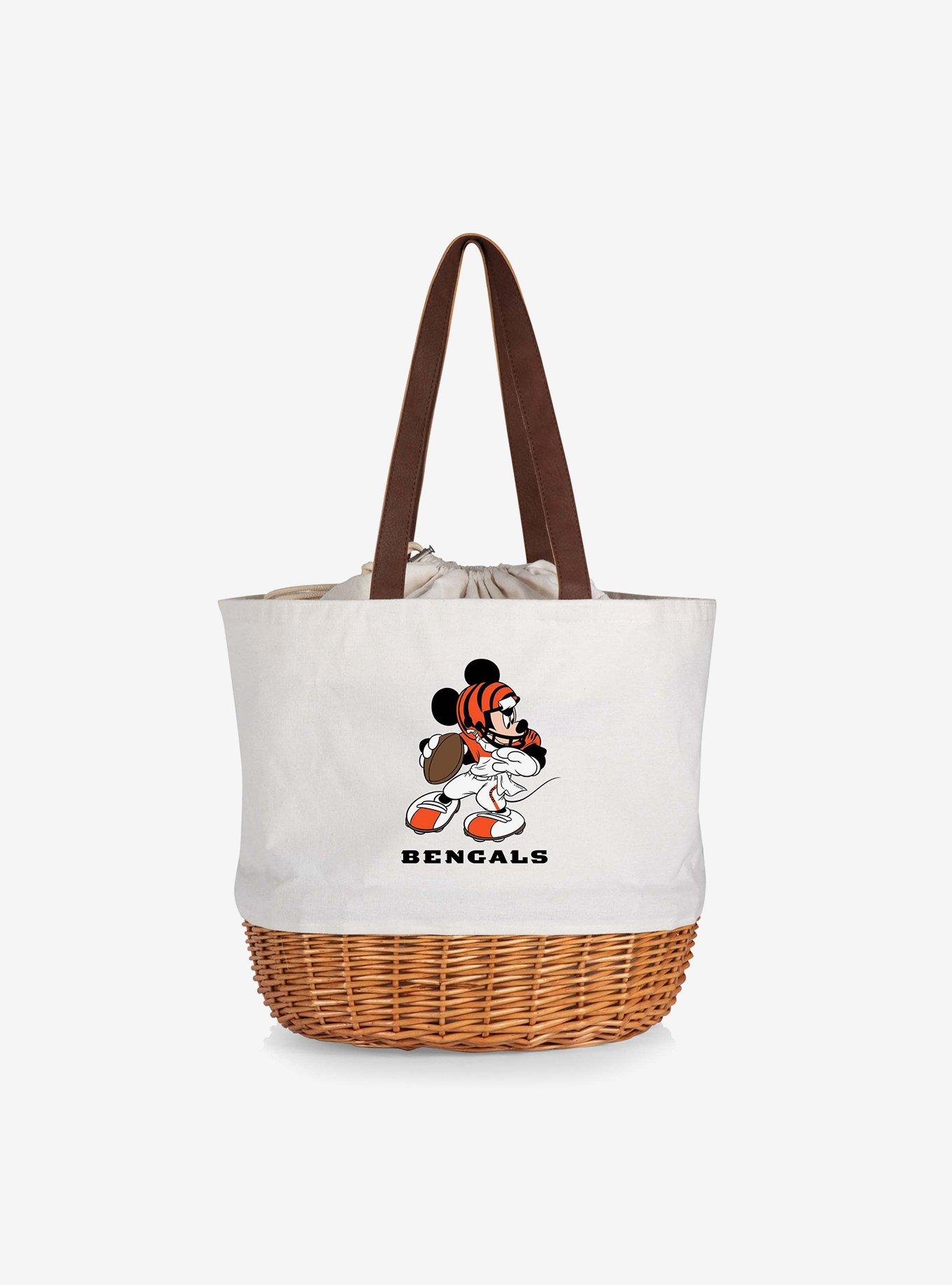 Disney Mickey Mouse NFL Cincinnati Bengals Canvas Willow Basket Tote, , hi-res