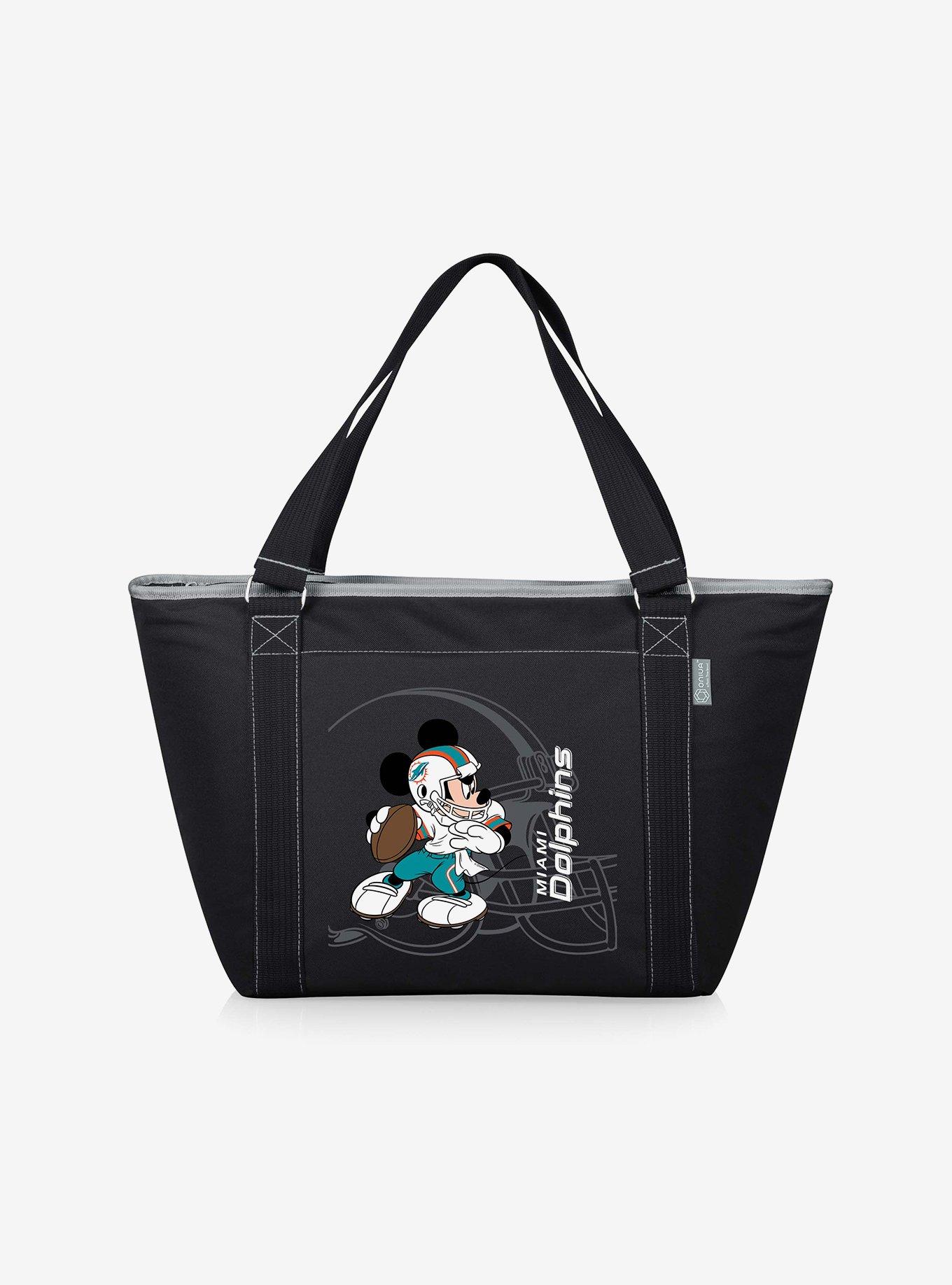 Black Miami Dolphins NFL Disney Cooler Tote Bag