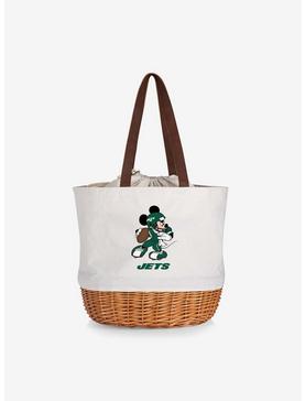 Disney Mickey Mouse NFL New York Jets Canvas Willow Basket Tote, , hi-res