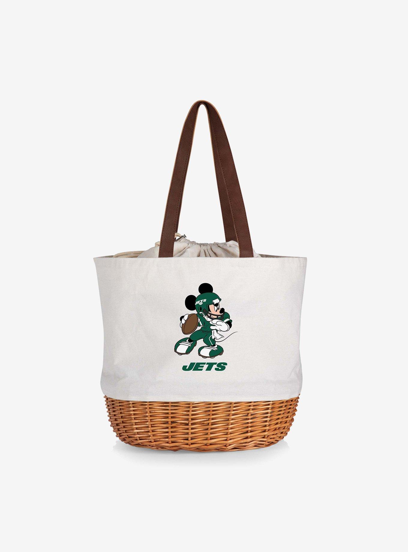 Disney Mickey Mouse NFL New York Jets Canvas Willow Basket Tote, , hi-res