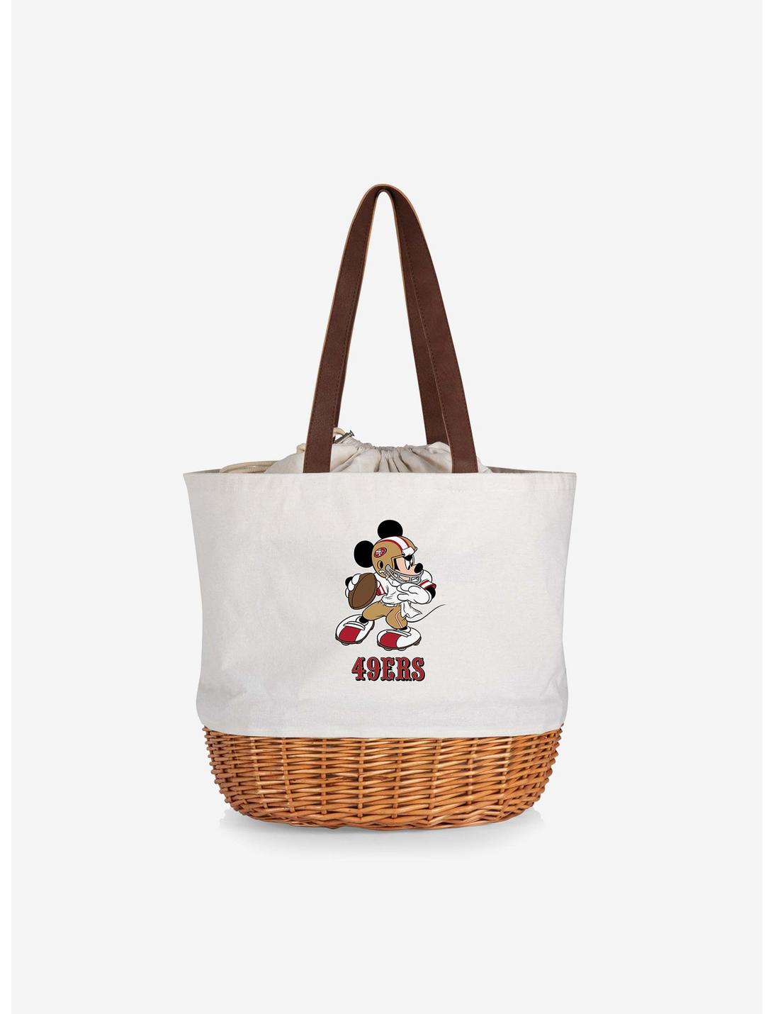 Disney Mickey Mouse NFL San Francisco 49Ers Canvas Willow Basket