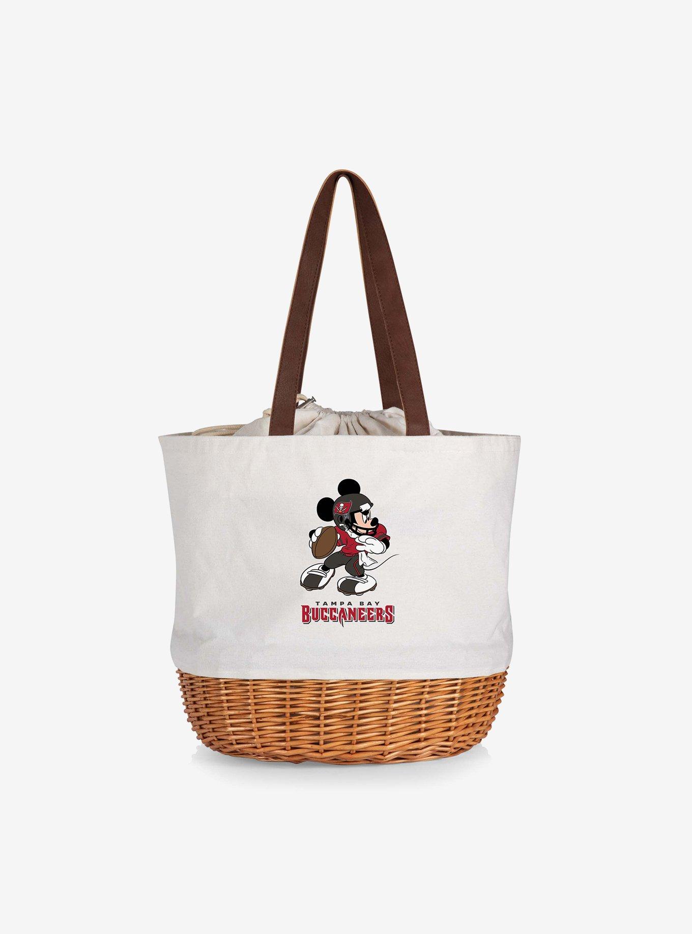 Disney Mickey Mouse NFL Tampa Bay Buccaneers Canvas Willow Basket Tote, , hi-res