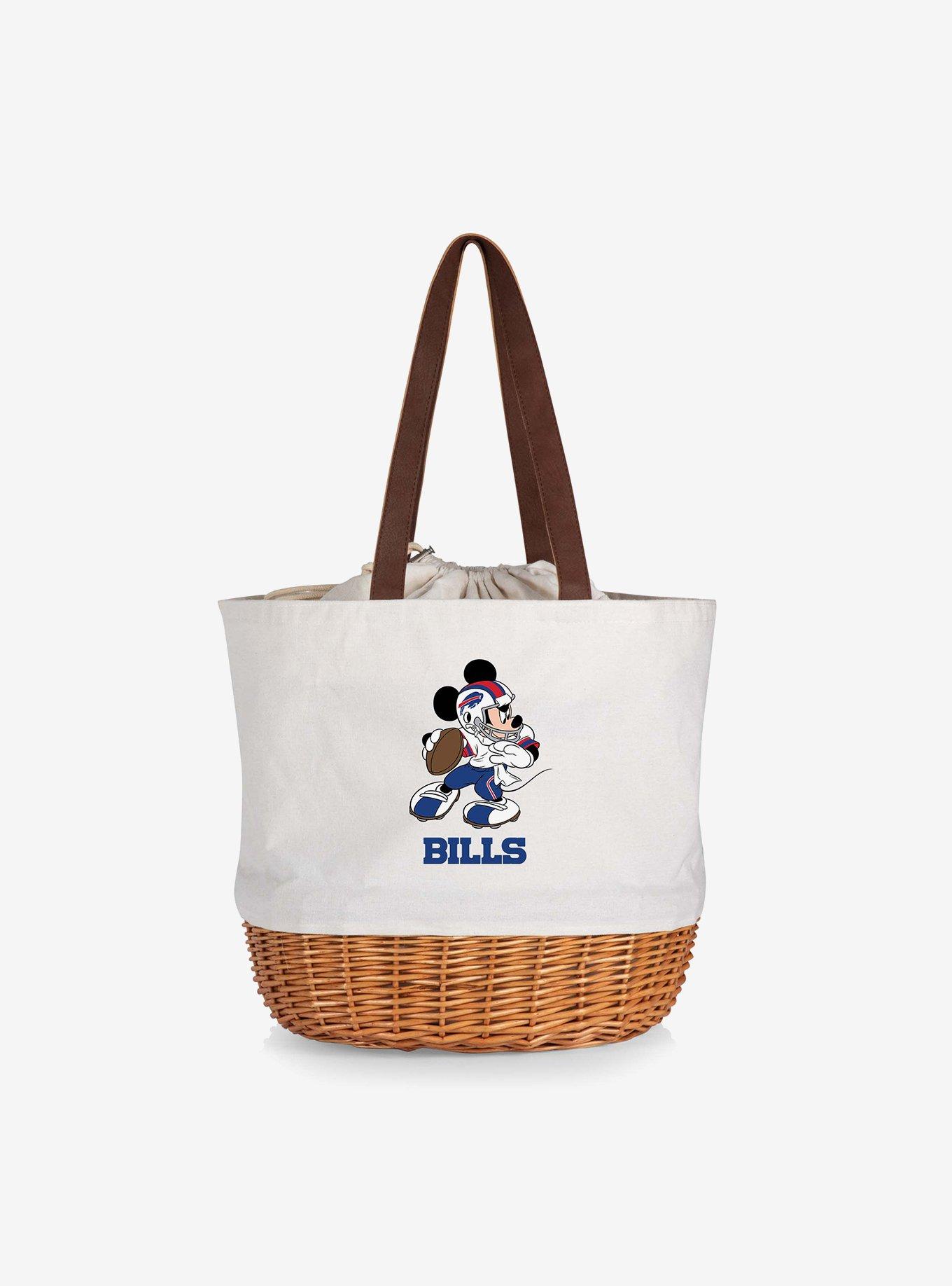 Disney Mickey Mouse NFL Buffalo Bills Canvas Willow Basket Tote, , hi-res