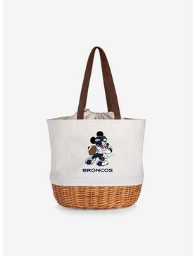 Disney Mickey Mouse NFL Denver Broncos Canvas Willow Basket Tote, , hi-res