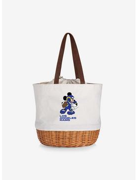 Plus Size Disney Mickey Mouse NFL Los Angeles Rams Canvas Willow Basket Tote, , hi-res