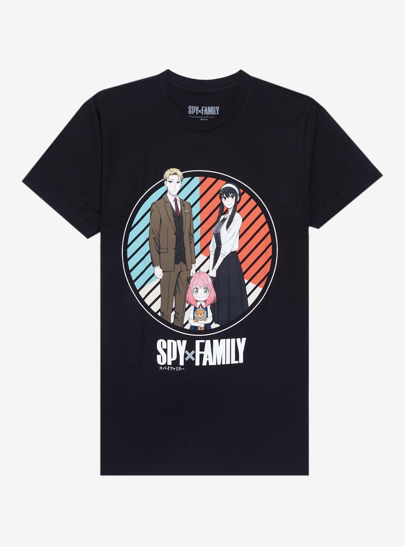 Spy X Family Circle Portrait T-Shirt, BLACK, hi-res