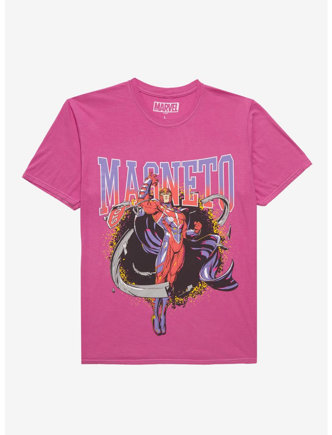 Marvel X-Men Magneto Portrait T-Shirt - BoxLunch Exclusive, PURPLE, hi-res