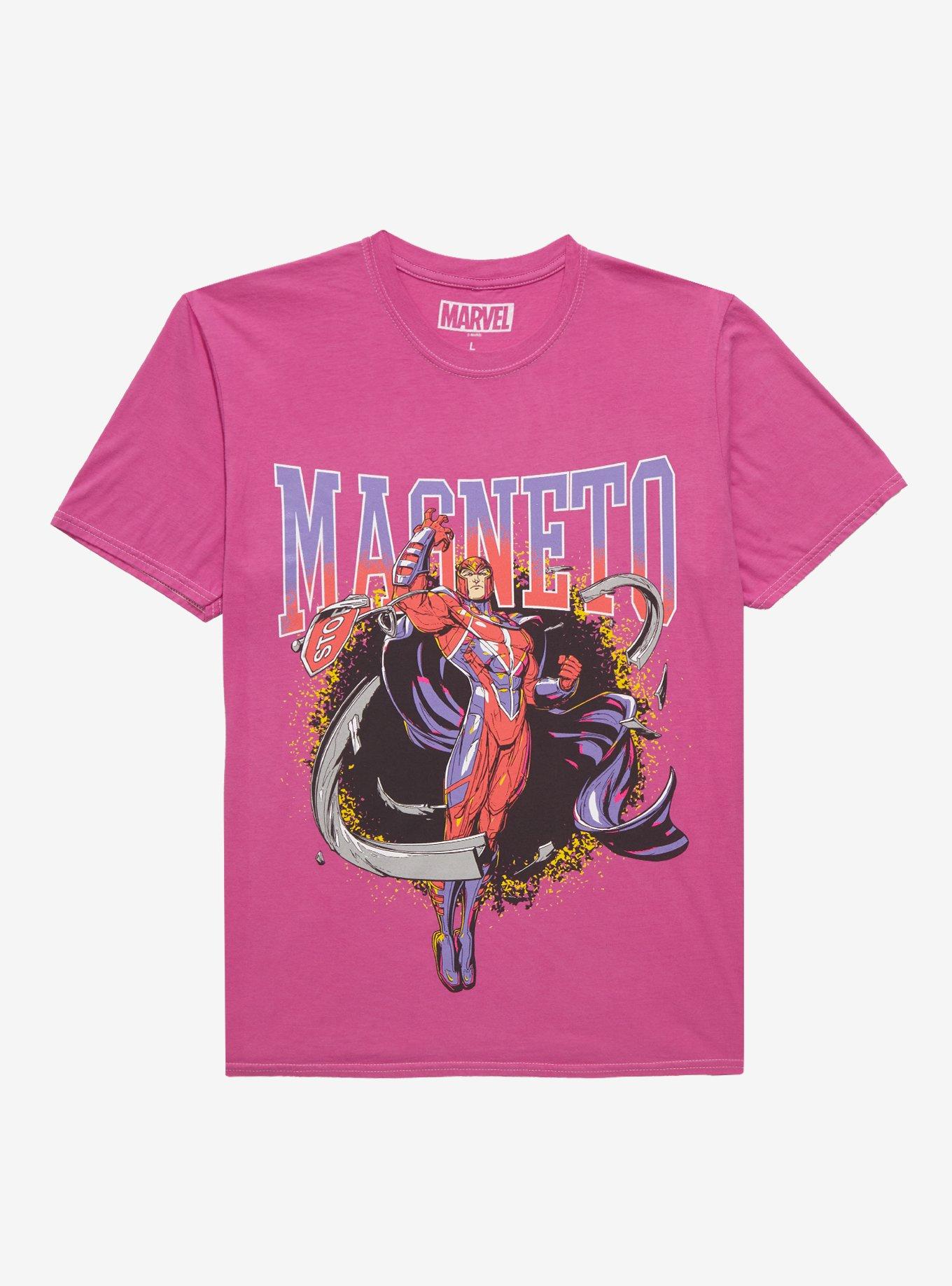 Marvel X-Men Magneto Portrait T-Shirt - BoxLunch Exclusive, PURPLE, hi-res