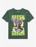 Marvel Spider-Man Green Goblin Portrait T-Shirt - BoxLunch Exclusive, GREEN, hi-res