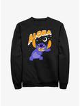 Disney Lilo & Stitch Stitch Aloha Scary Moon Sweatshirt, BLACK, hi-res