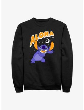 Disney Lilo & Stitch Stitch Aloha Scary Moon Sweatshirt, , hi-res
