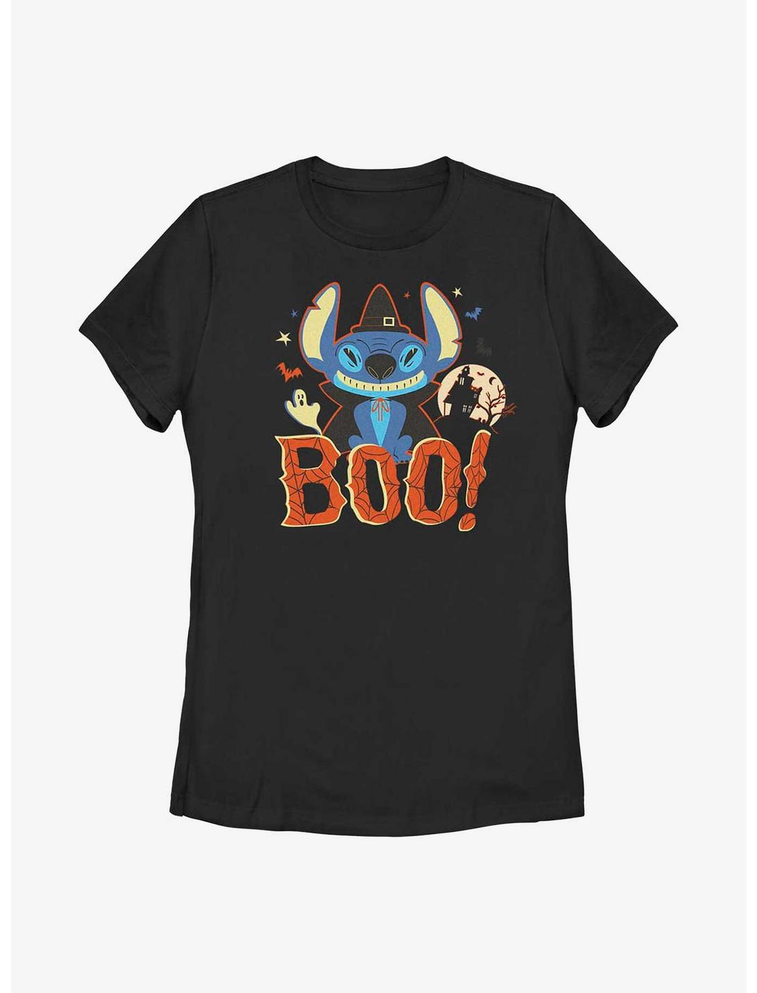 Disney Lilo & Stitch Boo! Womens T-Shirt, BLACK, hi-res