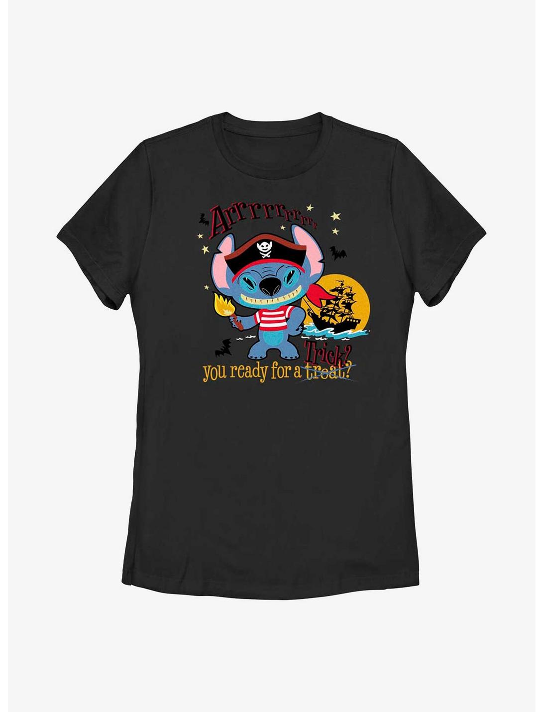 Disney Lilo & Stitch Pirate Stitch Womens T-Shirt, BLACK, hi-res