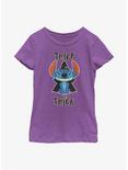 Disney Lilo & Stitch Trick Or Trick Youth Girls T-Shirt, PURPLE BERRY, hi-res