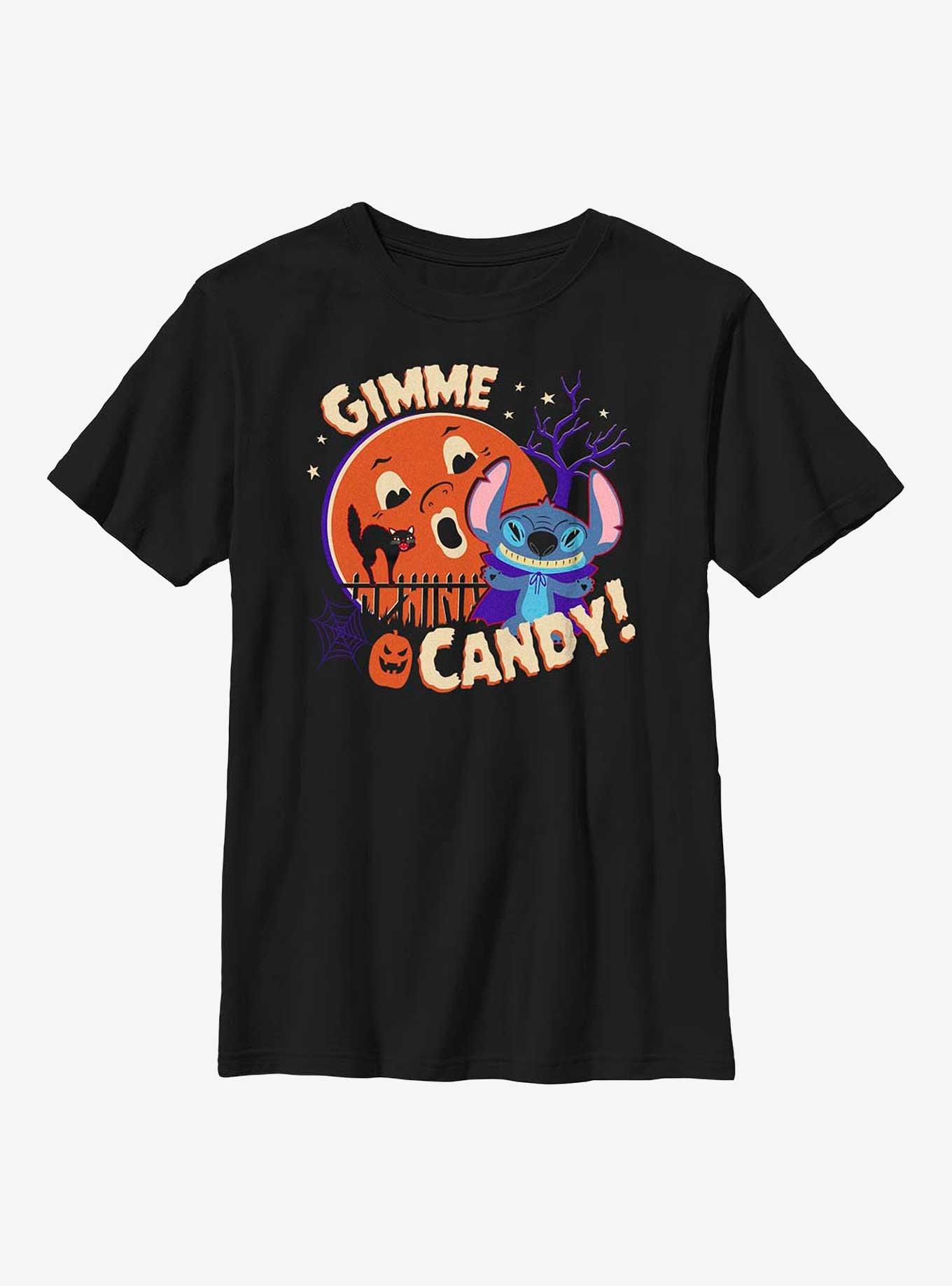 Disney Lilo & Stitch Gimme Candy! Youth T-Shirt, BLACK, hi-res