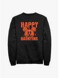 Disney Mickey Mouse Happy Haunting Pumpkin Sweatshirt, BLACK, hi-res