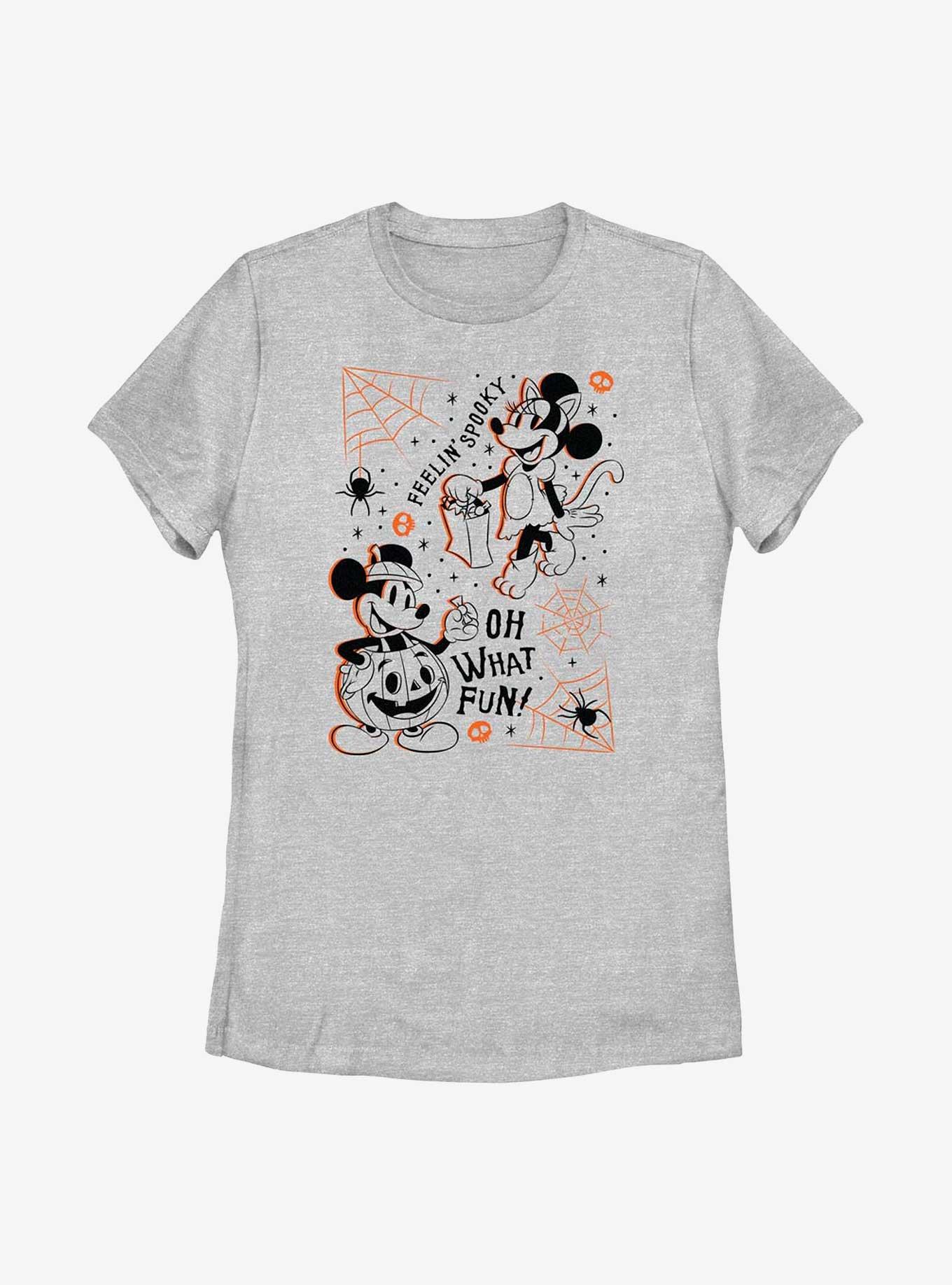 Disney Mickey Mouse & Minnie Mouse Feelin Spooky Womens T-Shirt, ATH HTR, hi-res