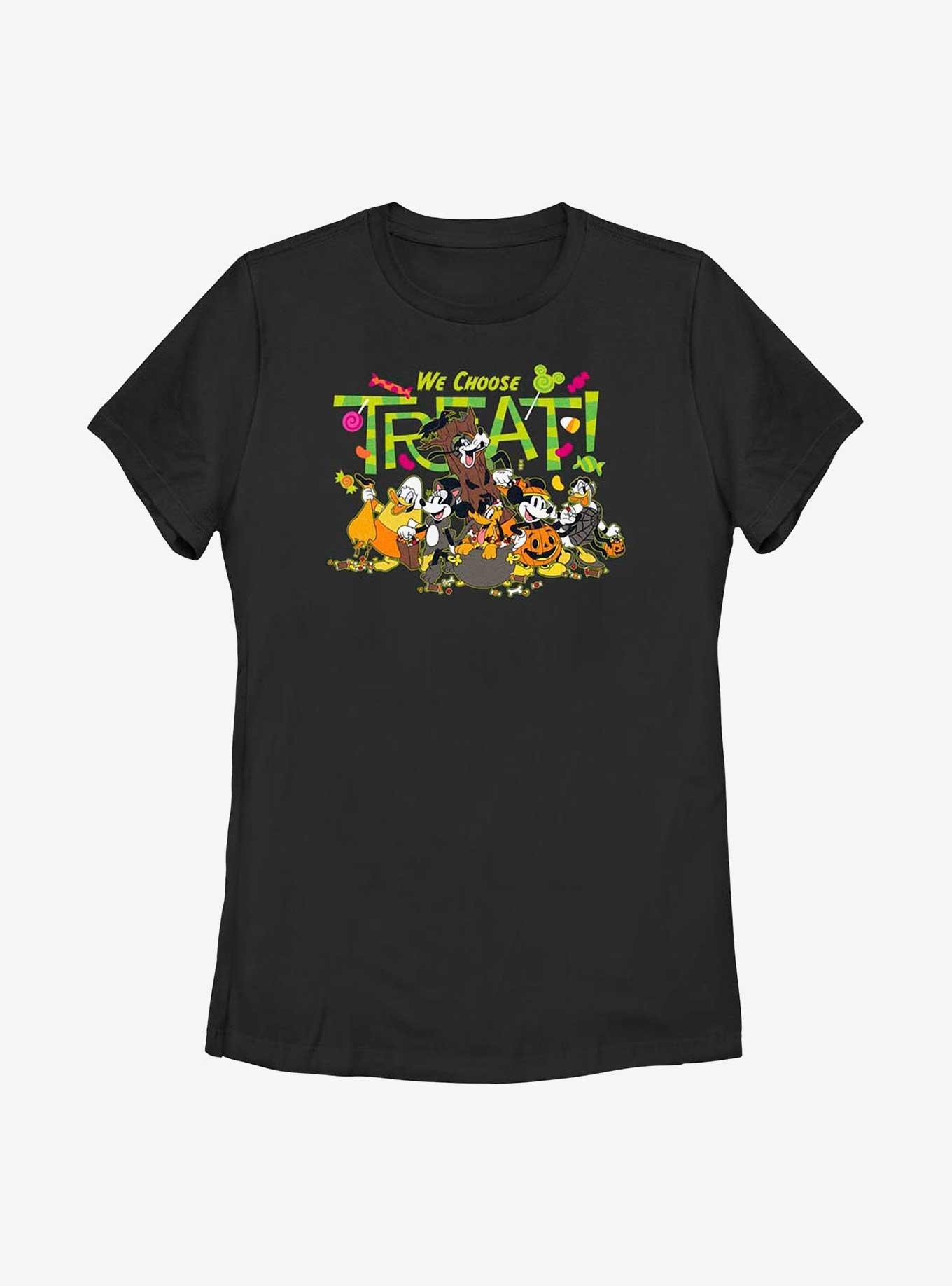 Disney Mickey Mouse & Friends We Choose Treat Womens T-Shirt, BLACK, hi-res
