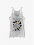 Disney Mickey Mouse & Friends Happiest Halloween Womens Tank Top, WHITE HTR, hi-res