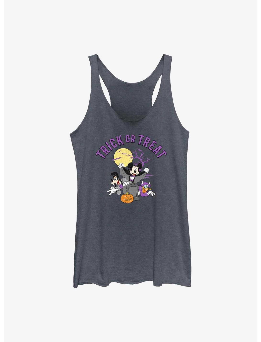 Plus Size Disney Mickey Mouse & Friends Trick Or Treat Womens Tank Top, NAVY HTR, hi-res