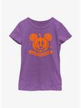 Disney Mickey Mouse Pumpkin Head Youth Girls T-Shirt, PURPLE BERRY, hi-res