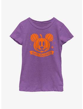 Disney Mickey Mouse Pumpkin Head Youth Girls T-Shirt, , hi-res
