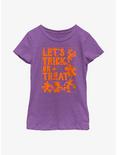 Plus Size Disney Mickey Mouse Let's Trick Or Treat Youth Girls T-Shirt, PURPLE BERRY, hi-res