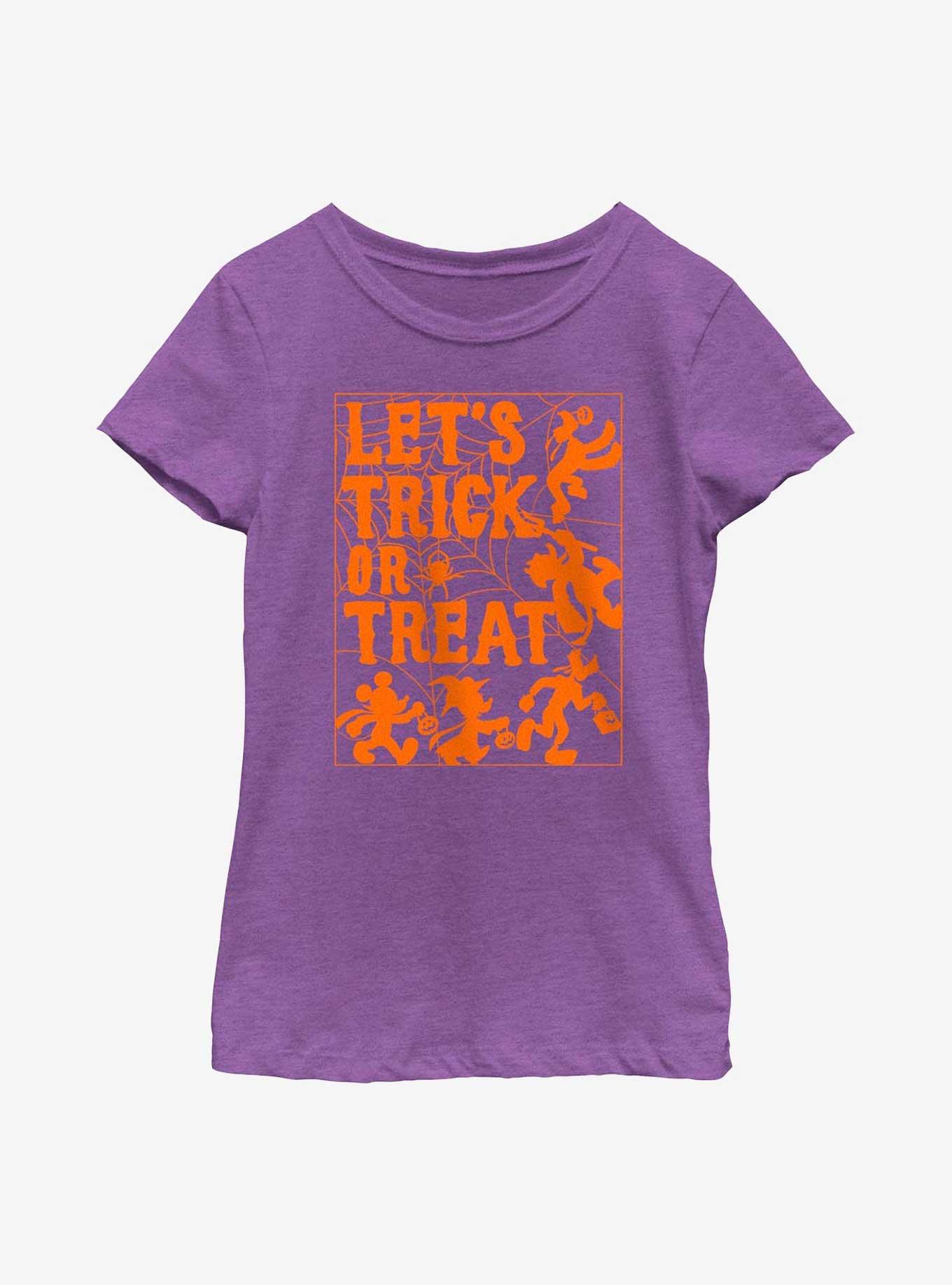 Disney Mickey Mouse Let's Trick Or Treat Youth Girls T-Shirt, , hi-res