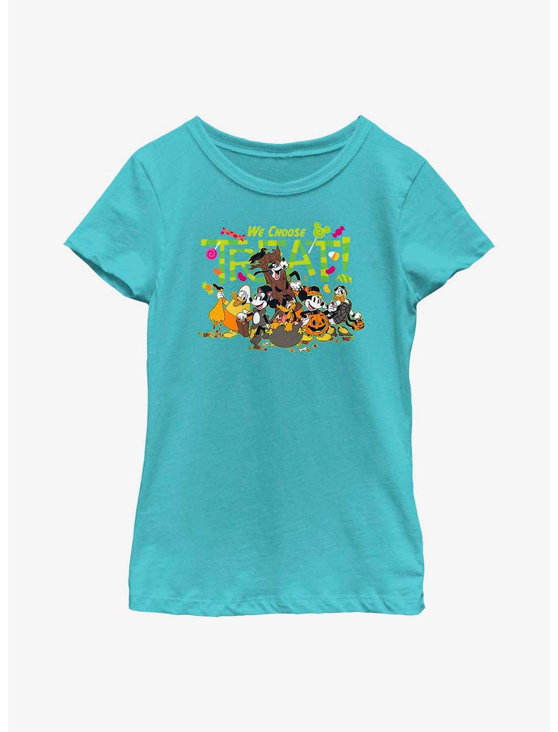 Disney Mickey Mouse & Friends We Choose Treat Youth Girls T-Shirt, TAHI BLUE, hi-res