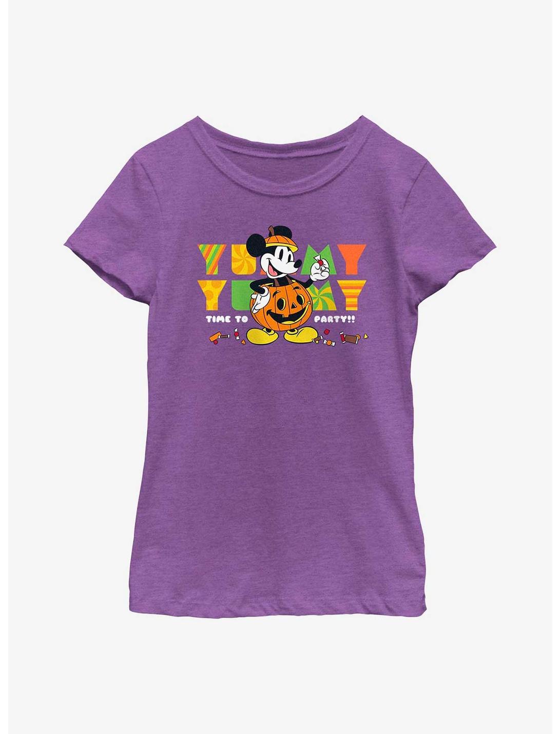 Disney Mickey Mouse Yummy Candy Party Youth Girls T-Shirt, PURPLE BERRY, hi-res