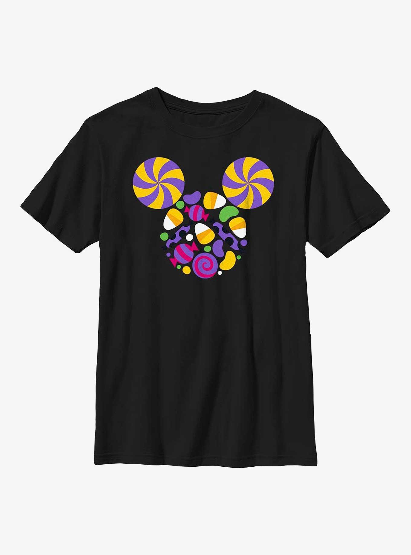 Disney Mickey Mouse Candy Fill Youth T-Shirt, BLACK, hi-res