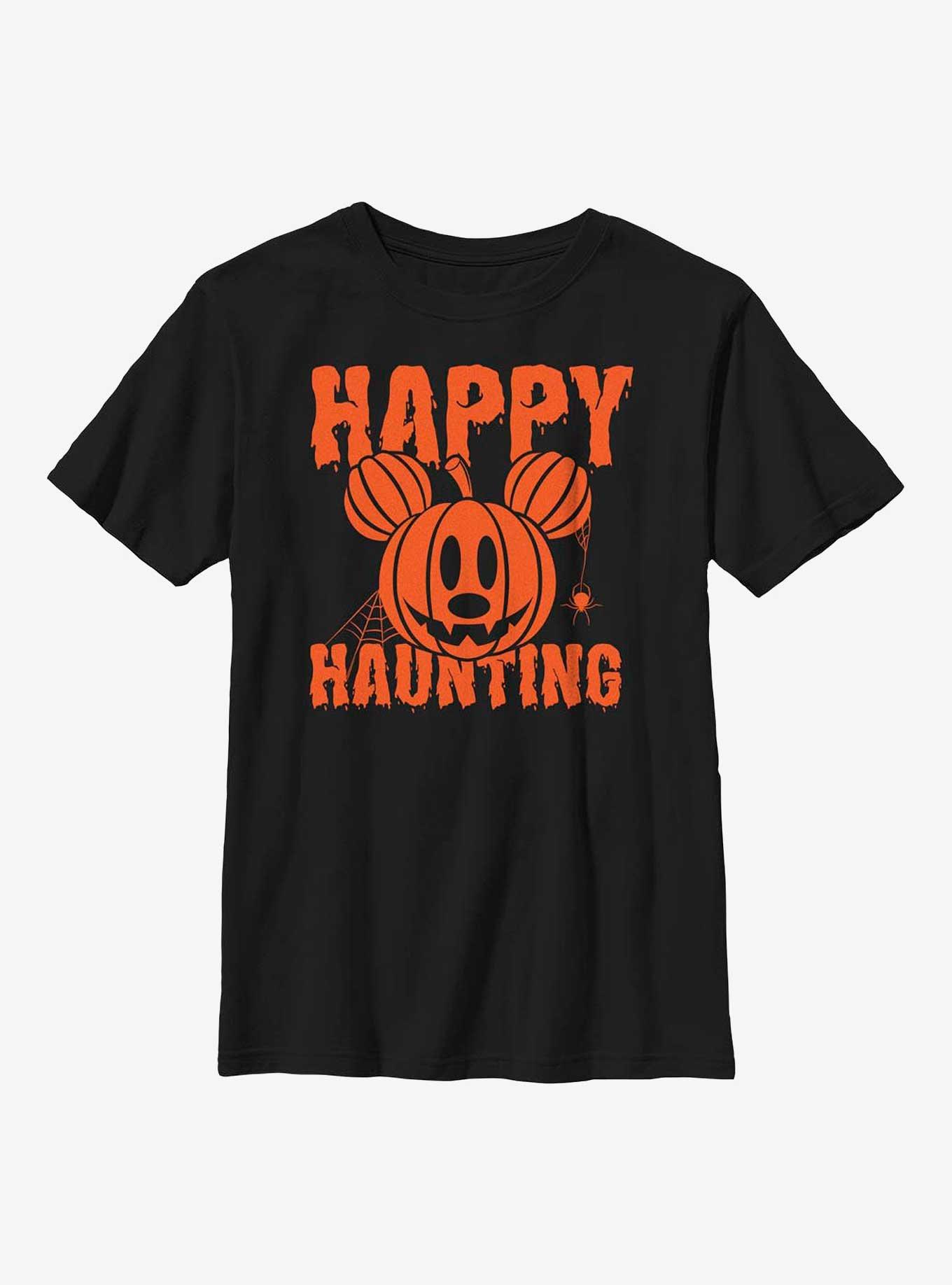 Disney Mickey Mouse Happy Haunting Pumpkin Youth T-Shirt, , hi-res