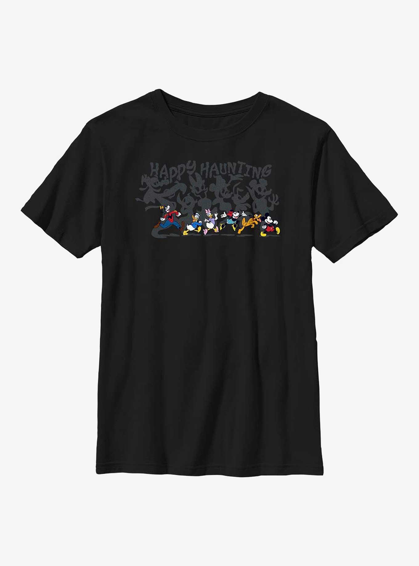 Disney Mickey Mouse & Friends Happy Haunting Shadows Youth T-Shirt, , hi-res