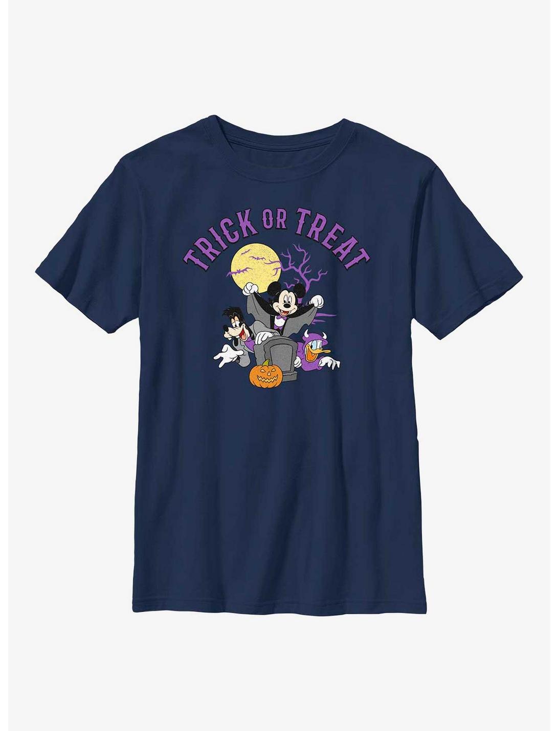 Disney Mickey Mouse & Friends Trick Or Treat Youth T-Shirt, NAVY, hi-res