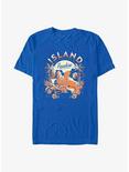 The Simpsons Island Paradise Family T-Shirt, ROYAL, hi-res