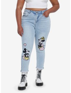 Her Universe Disney Mickey Mouse & Minnie Mouse Mom Jeans Plus Size, , hi-res