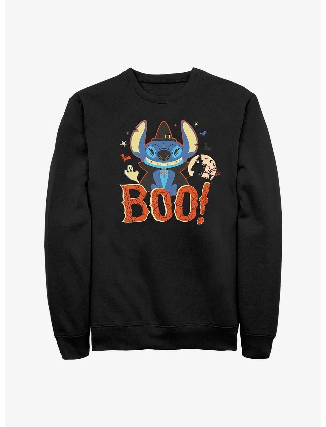 Disney Lilo & Stitch Boo! Sweatshirt, BLACK, hi-res