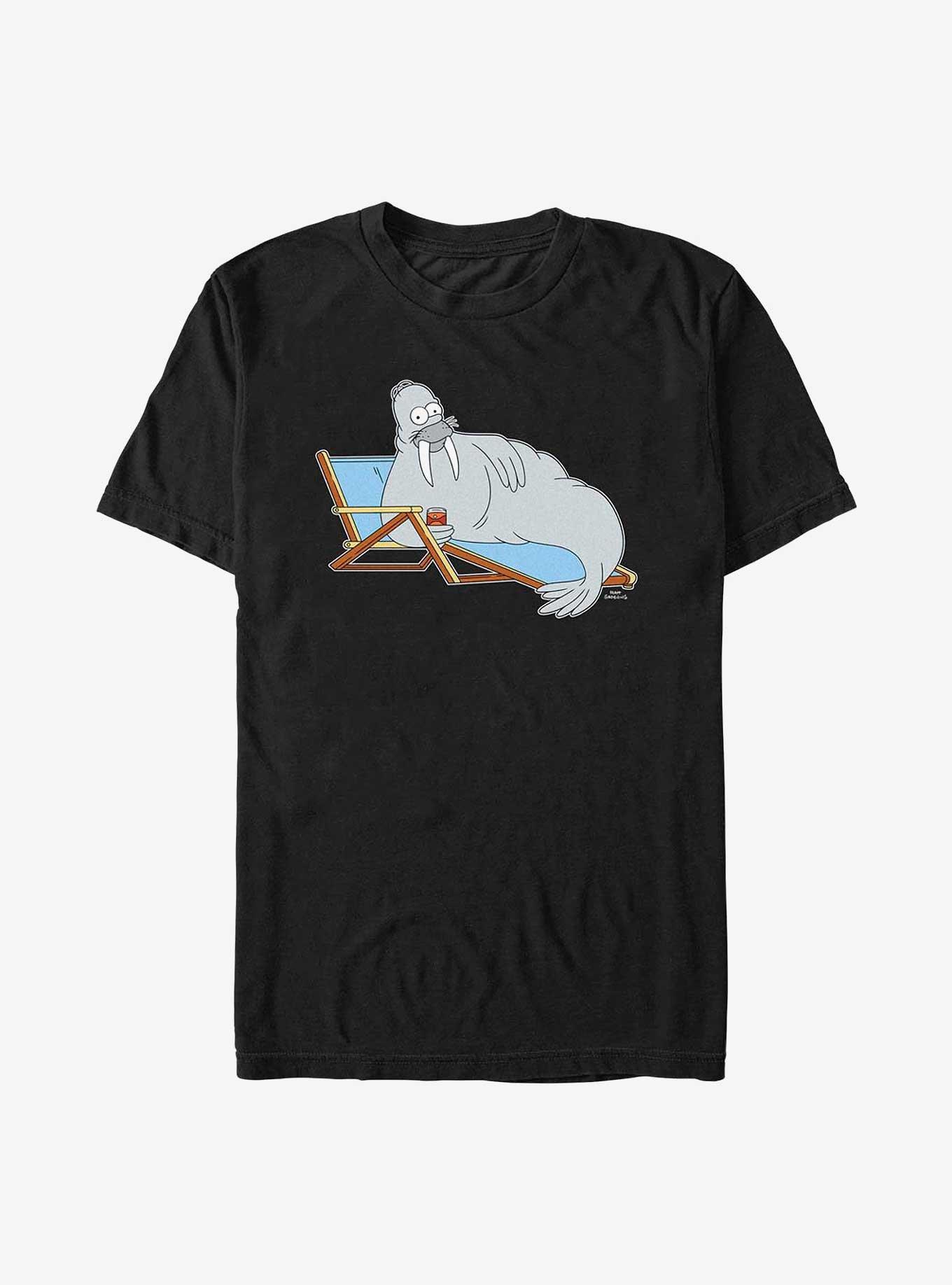 The Simpsons I Am The Homer Walrus T-Shirt, BLACK, hi-res