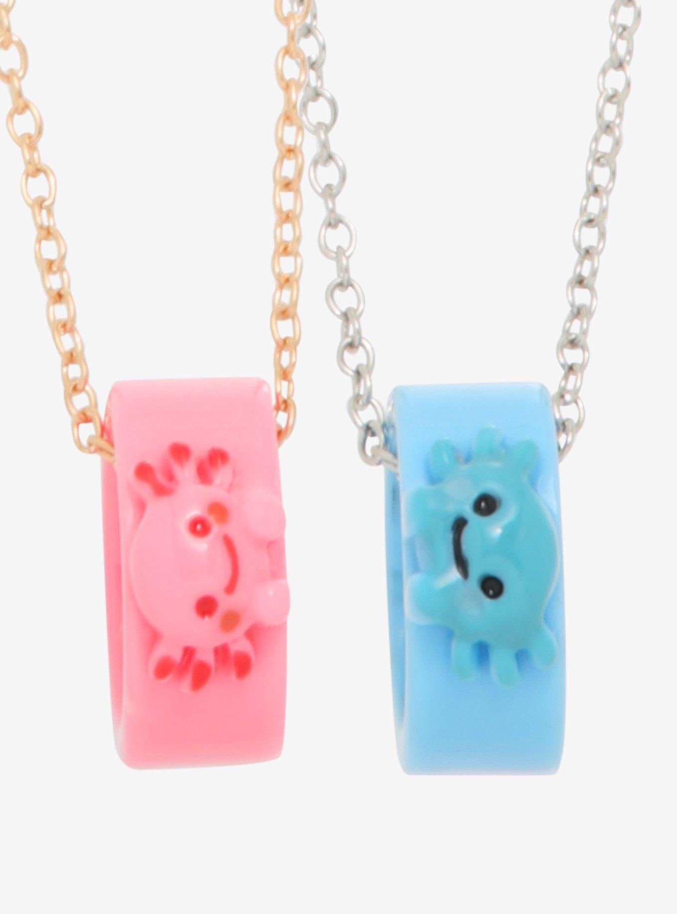 Axolotl Acrylic Chunky Ring Best Friend Necklace Set, , hi-res